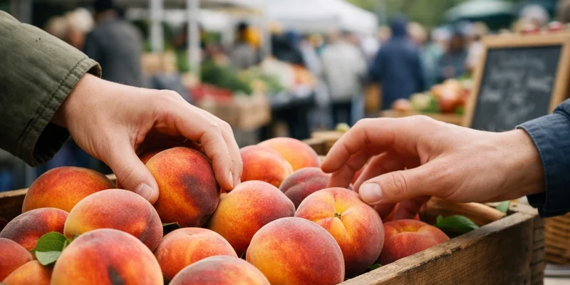 Farmers market in Portland, Oregon