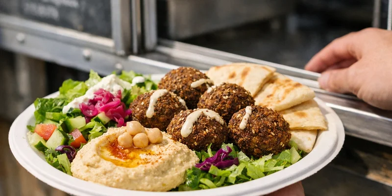 Food cart pod in Portland, Oregon