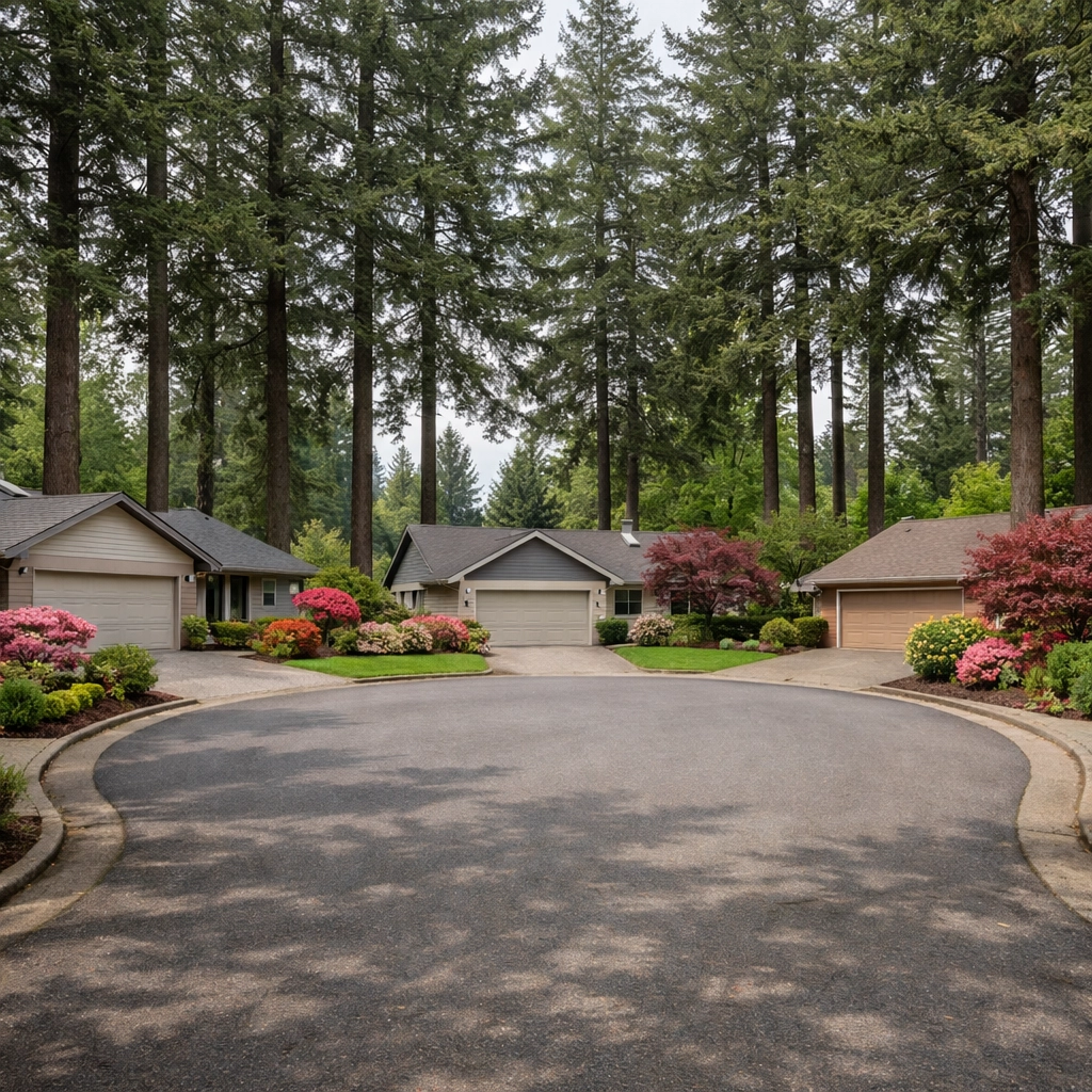 Residential neighborhood in Aloha, Oregon