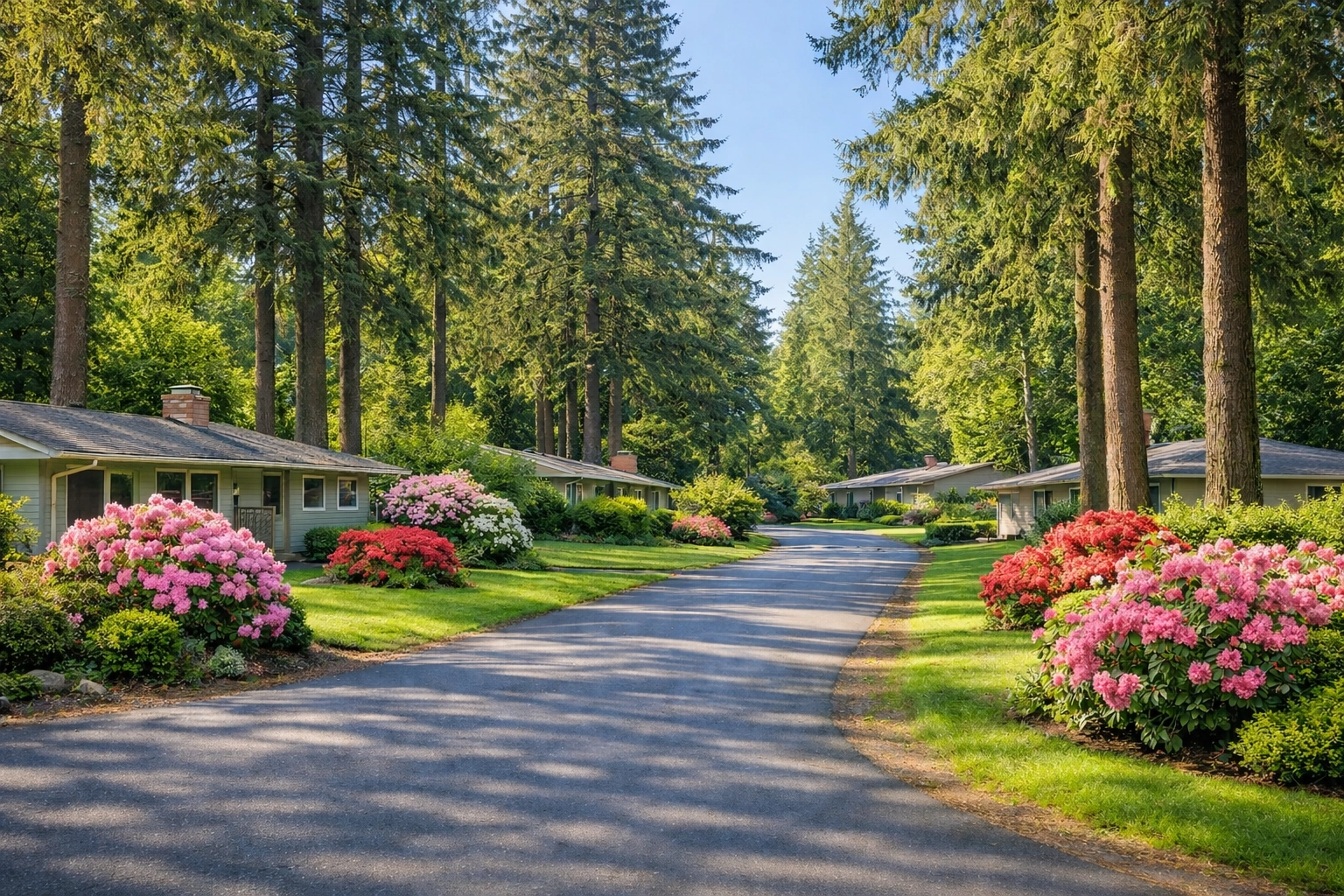 Residential neighborhood in Beaverton, Oregon