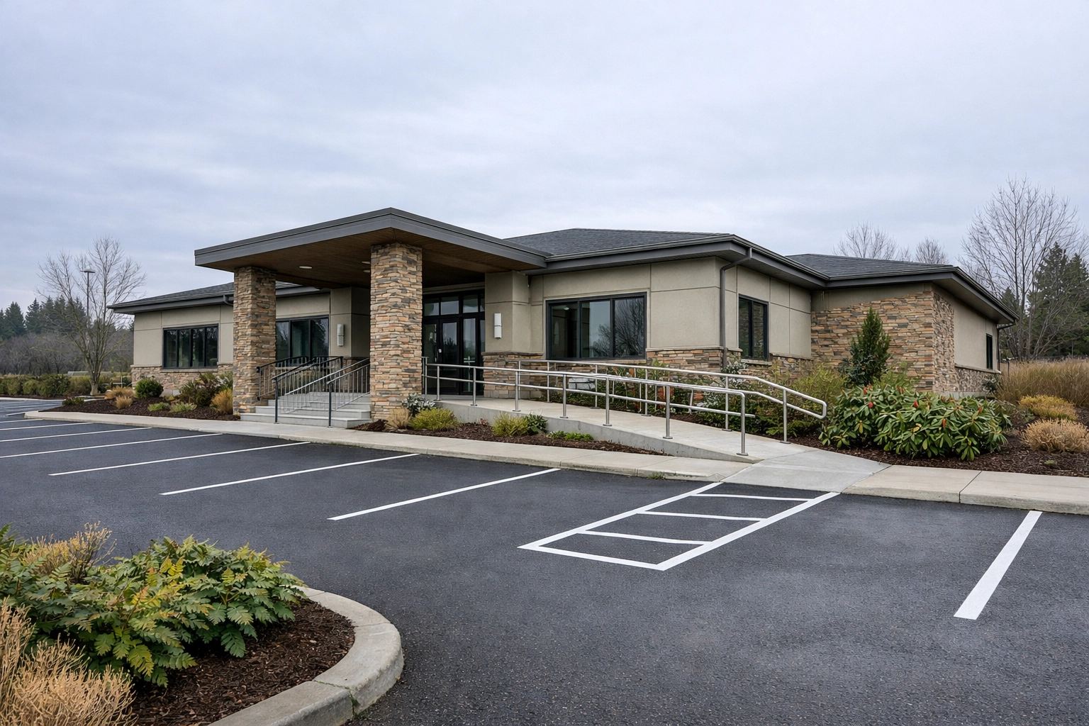 Providence Immediate Care clinic entrance on SE Sunnyside Road in Happy Valley Oregon