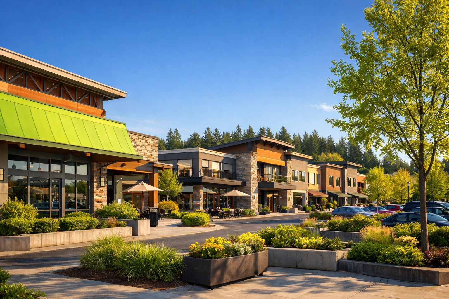 New Seasons Market storefront at Happy Valley Town Center on SE Sunnyside Road