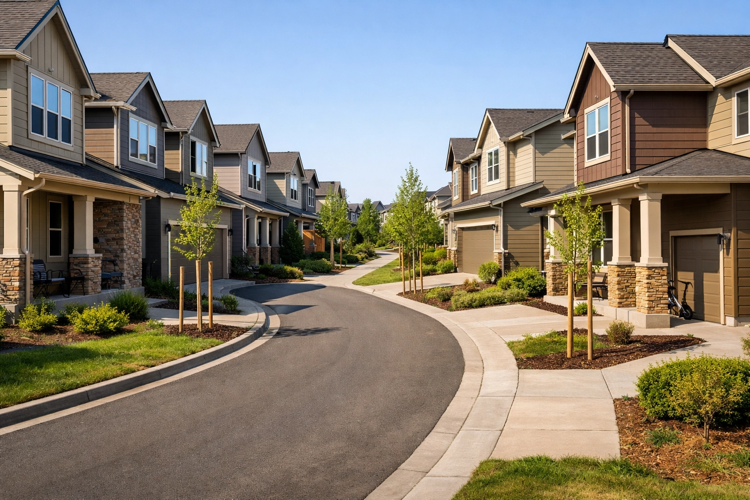 Residential neighborhood in Hillsboro, Oregon