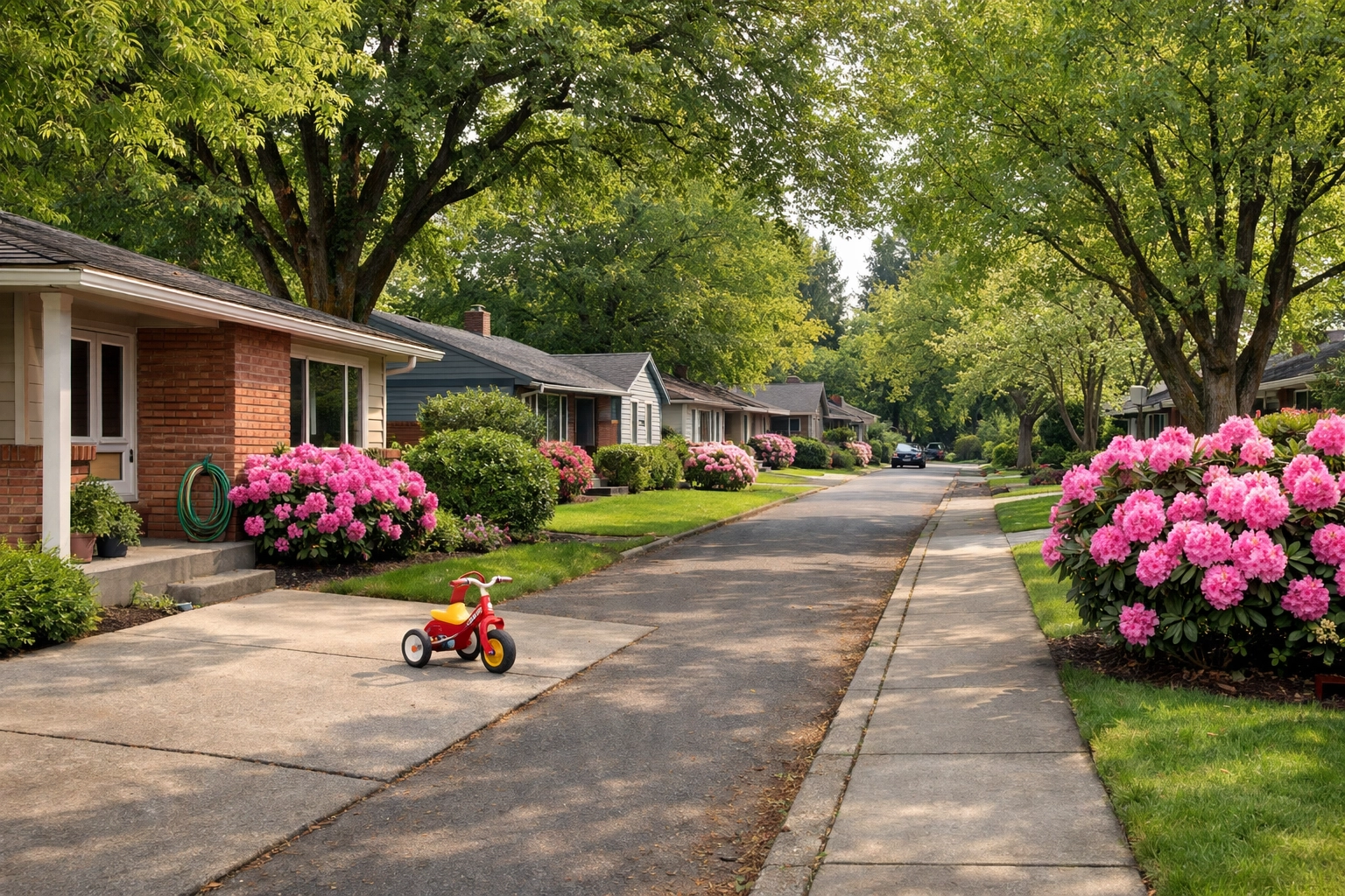Residential neighborhood in Milwaukie, Oregon
