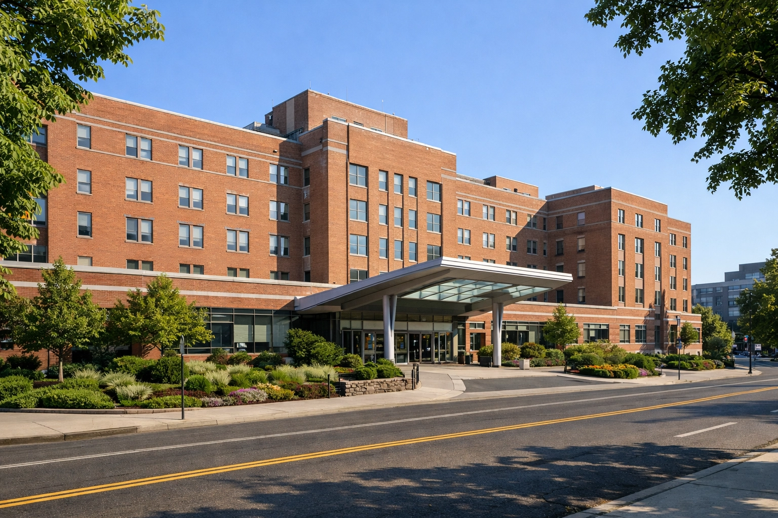 Exterior of Legacy Good Samaritan Medical Center on NW 22nd Avenue in Portland