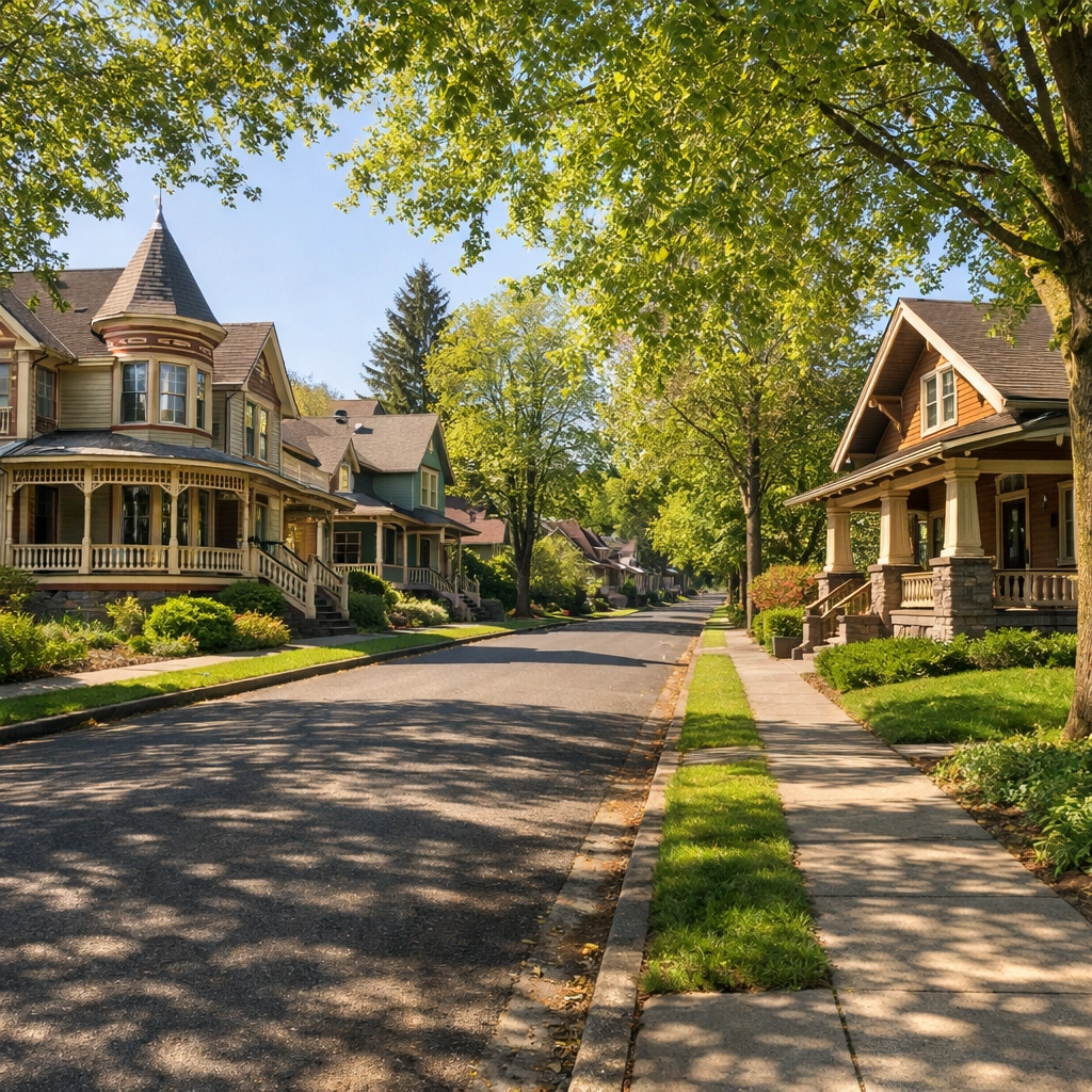 Residential neighborhood in Oregon City, Oregon